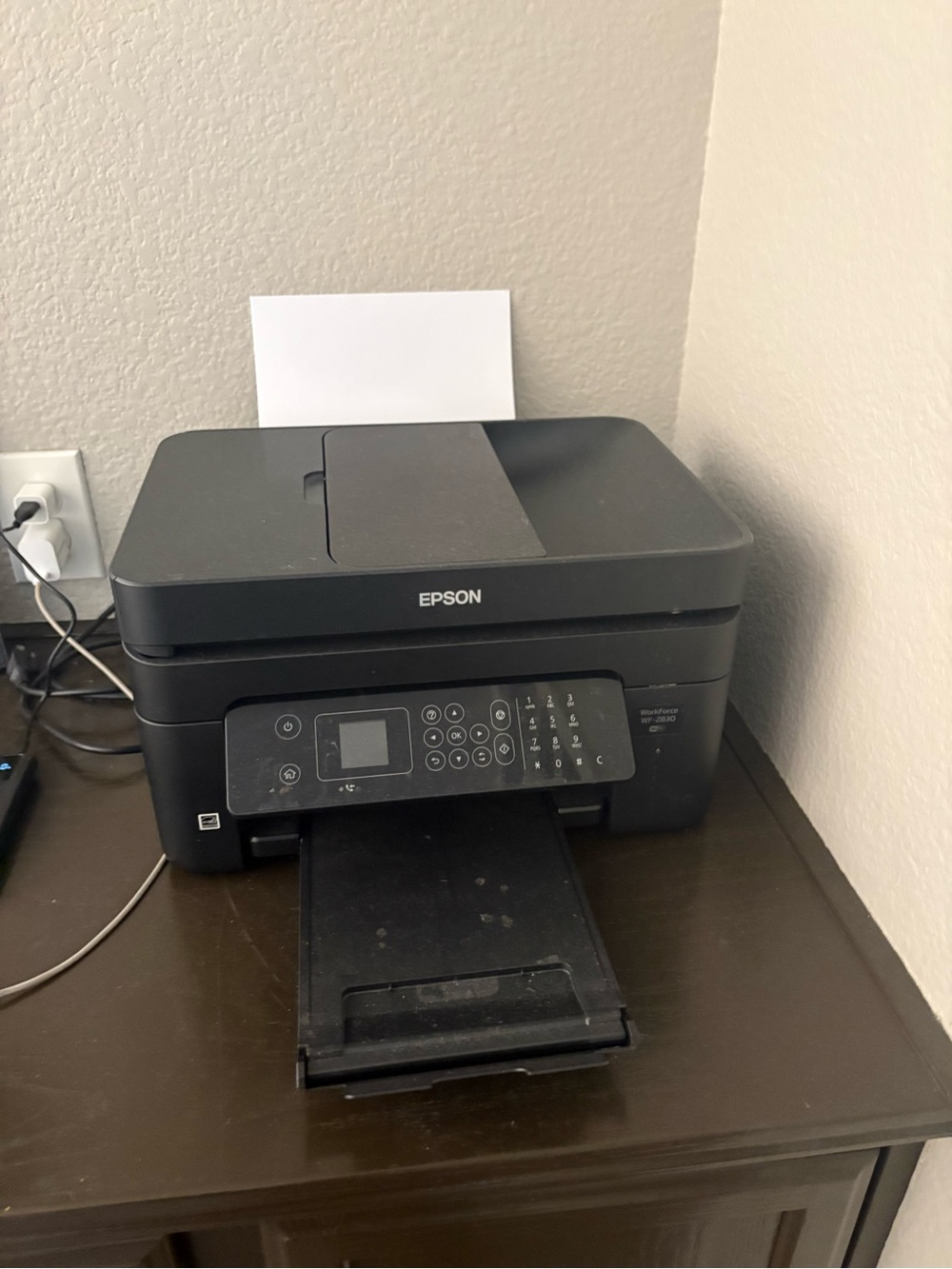 Epson Black Multifunction Inkjet Printer with Front Control Panel